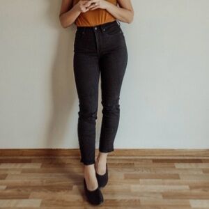 Everlane High Waist Straight Jean - Ankle